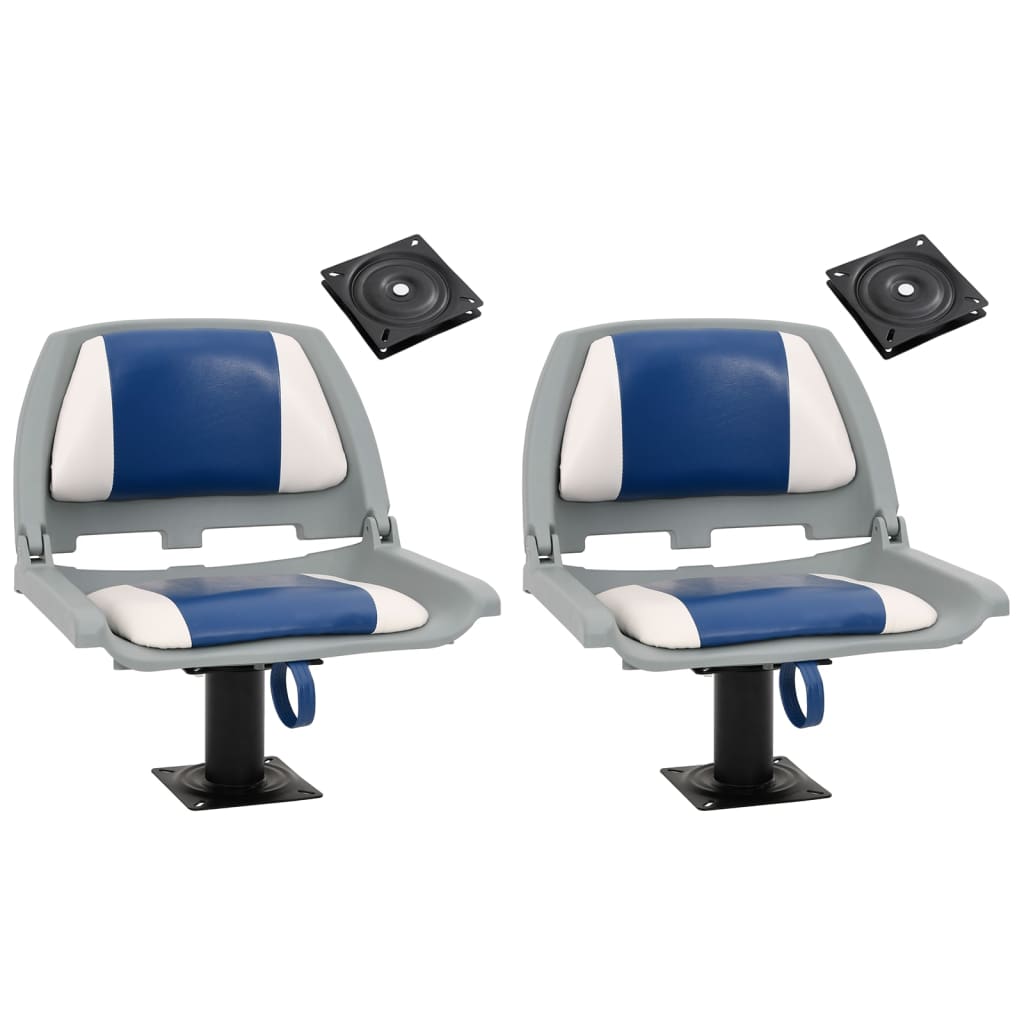 vidaXL Lodní sedadla 2 ks s podstavcem otáčení o 360°