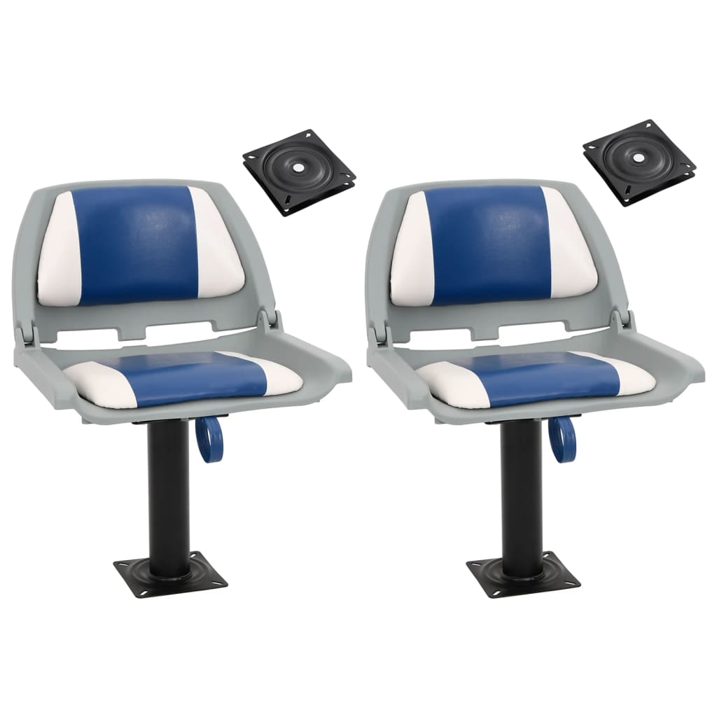 vidaXL Lodní sedadla 2 ks s podstavcem otáčení o 360°