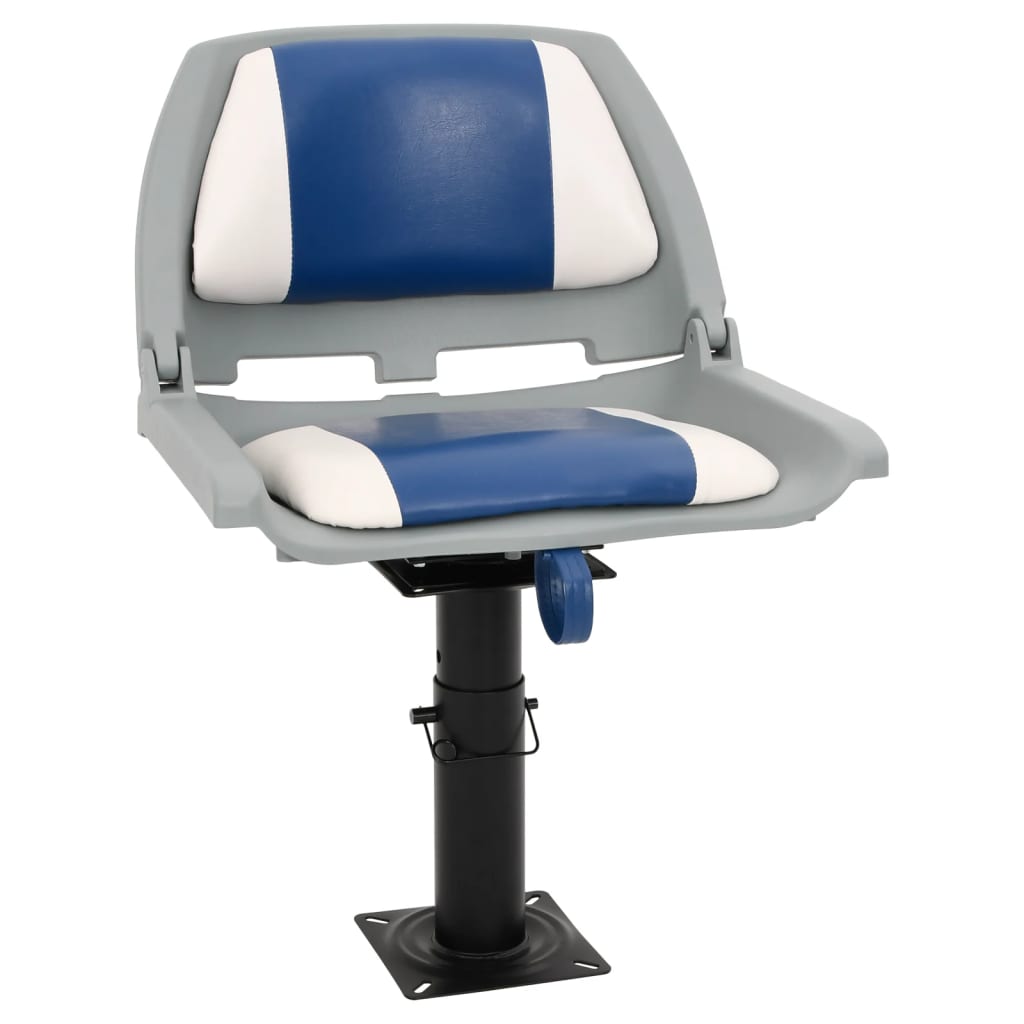 vidaXL Bootstoelen 2 st met poot in hoogte verstelbaar 360° draaibaar afbeelding