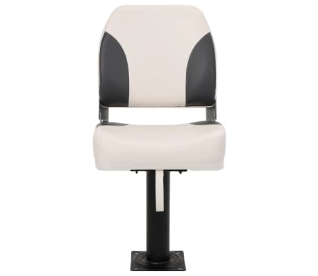 vidaXL Boat Seat with Pedestal 360° Rotatable