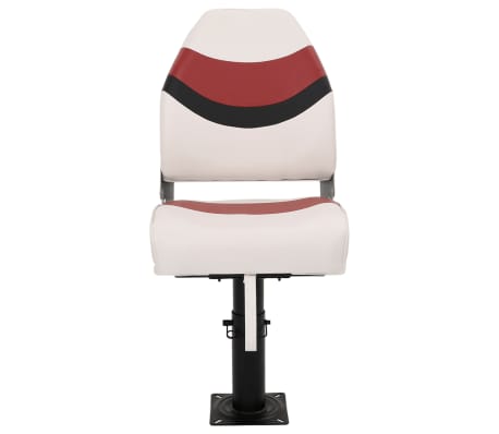 vidaXL Boat Seat with Pedestal Height Adjustable 360° Rotatable