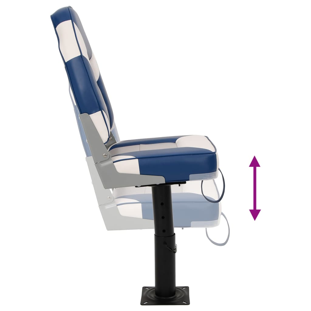 Sedež za čoln 2 kosa s podstavkom nastavljiv 360° vrtenje - slika 13