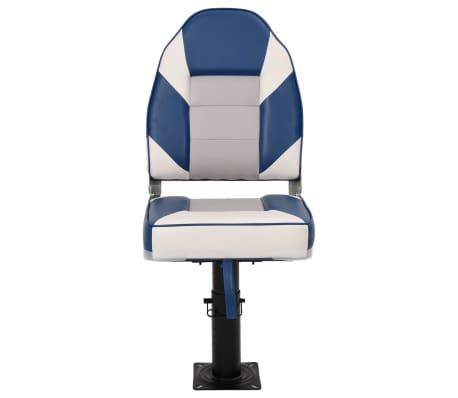 vidaXL Boat Seats 2 pcs with Pedestal Height Adjustable 360° Rotatable