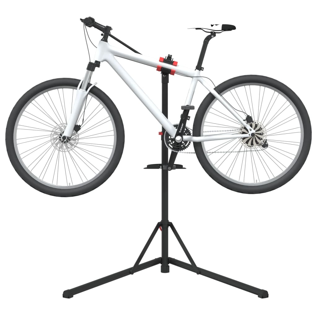 vidaXL Fahrrad-Montageständer Klappbar Verstellbar 92-152 cm Rot Stahl