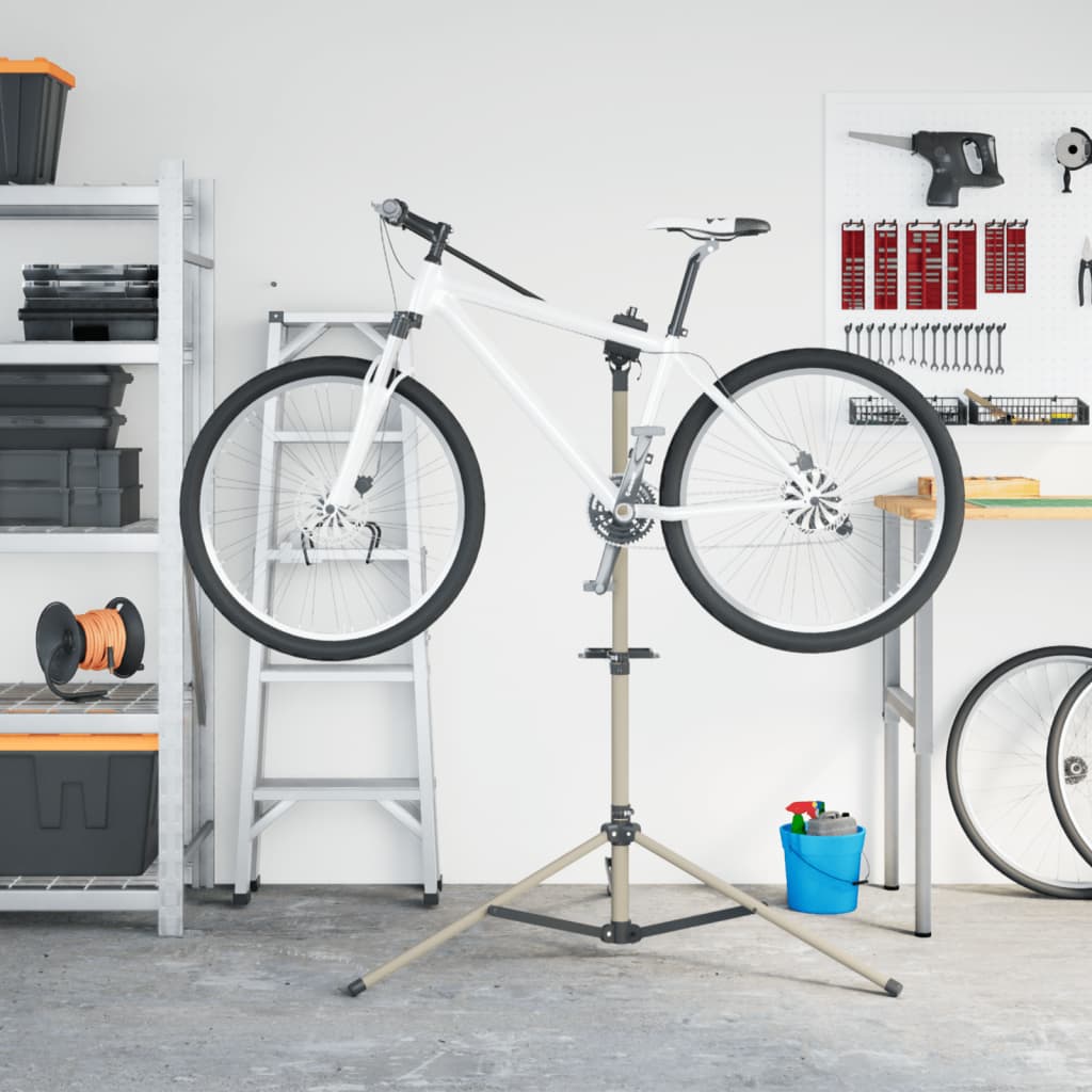 vidaXL Suport reparare biciclete pliabil reglabil 120-165 cm aluminiu