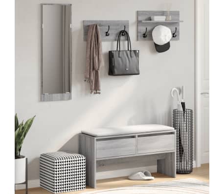 vidaXL 4-dijelni set namještaja za hodnik boja hrasta sonome