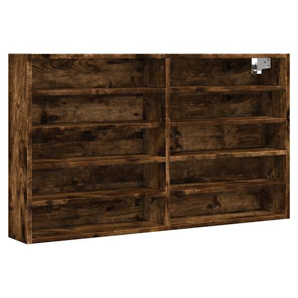 vidaXL vitriinkapp, suitsutatud tamm, 100x15x58 cm, tehispuit