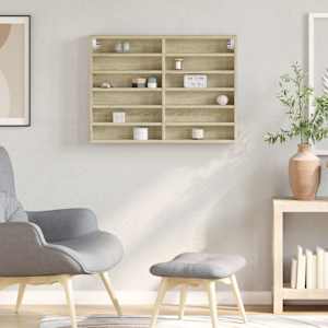 vidaXL Hyller sonoma eik 80x8,5x58 cm konstruert tre