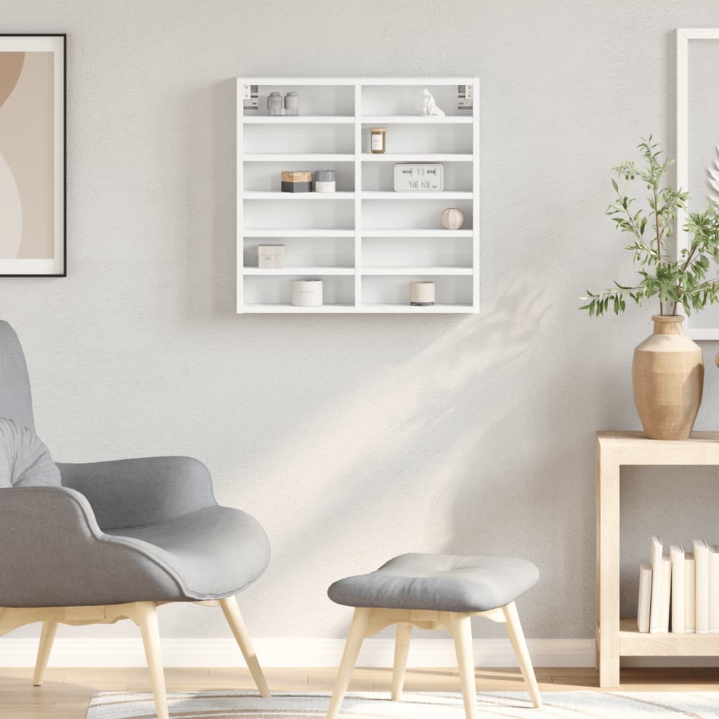 Thumbnail - vidaXL Vitrinenschrank Weiß 60x8,5x58 cm Holzwerkstoff
