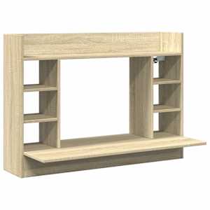 vidaXL seinale kinnitatav kirjutuslaud, tamm, 105x48x75 cm, tehispuit