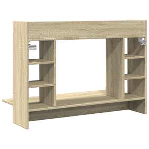 Nástěnný psací stůl dub sonoma 105x48x75 cm kompozitní dřevo - obrázek 6