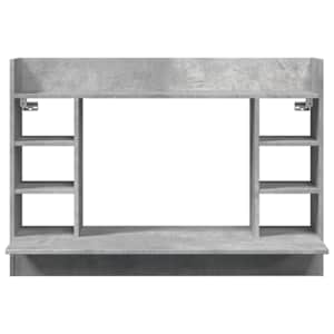 Nástěnný psací stůl betonově šedý 105x48x75 cm kompozitní dřevo - obrázek 4