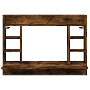 Nástěnný psací stůl kouřový dub 105x48x75 cm kompozitní dřevo - obrázek 4