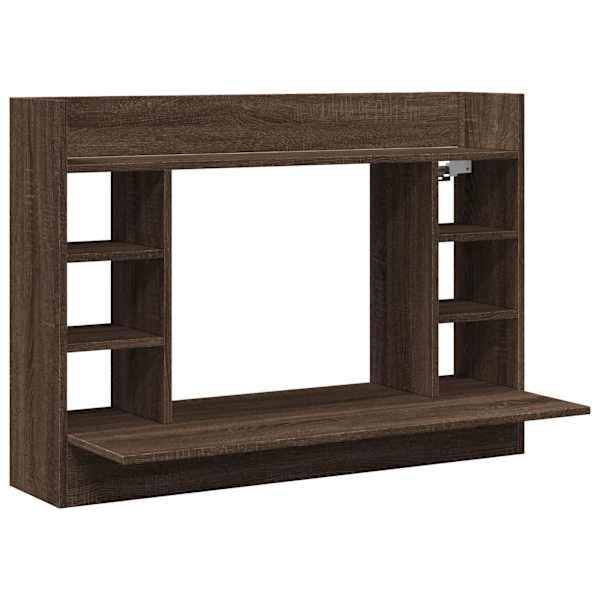 vidaXL seinale kinnitatav kirjutuslaud, tamm, 105x48x75 cm, tehispuit