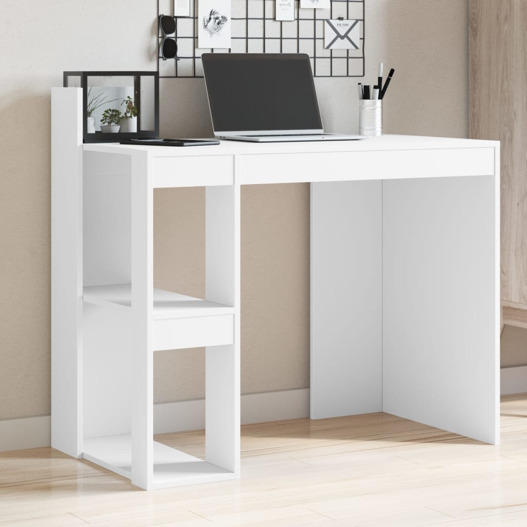 Schreibtisch Weiß 103,5×56,5×94 cm Holzwerkstoff