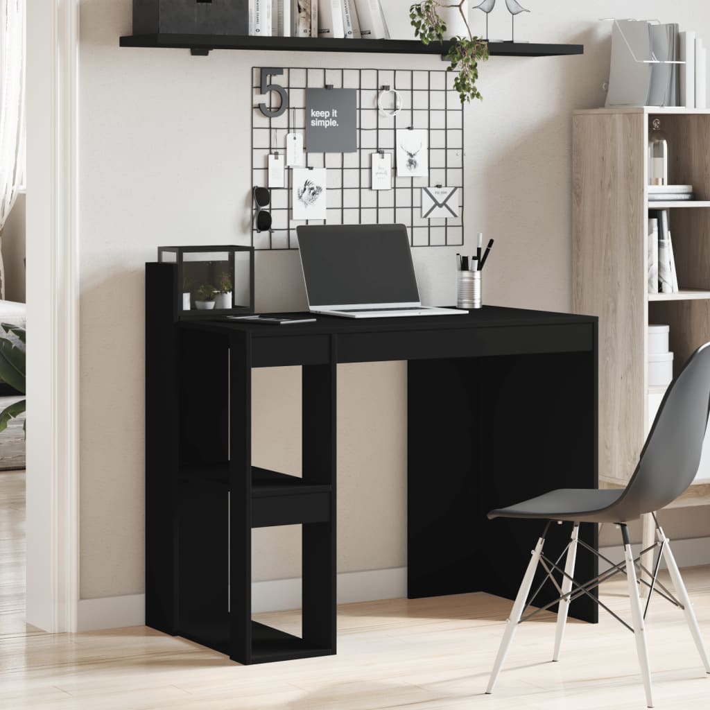Thumbnail - vidaXL Schreibtisch Schwarz 103,5x56,5x94 cm Holzwerkstoff