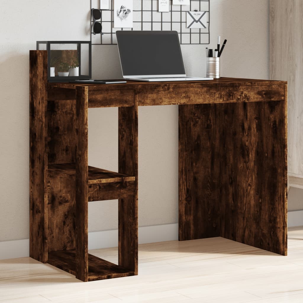 Schreibtisch Räuchereiche 103,5×56,5×94 cm Holzwerkstoff