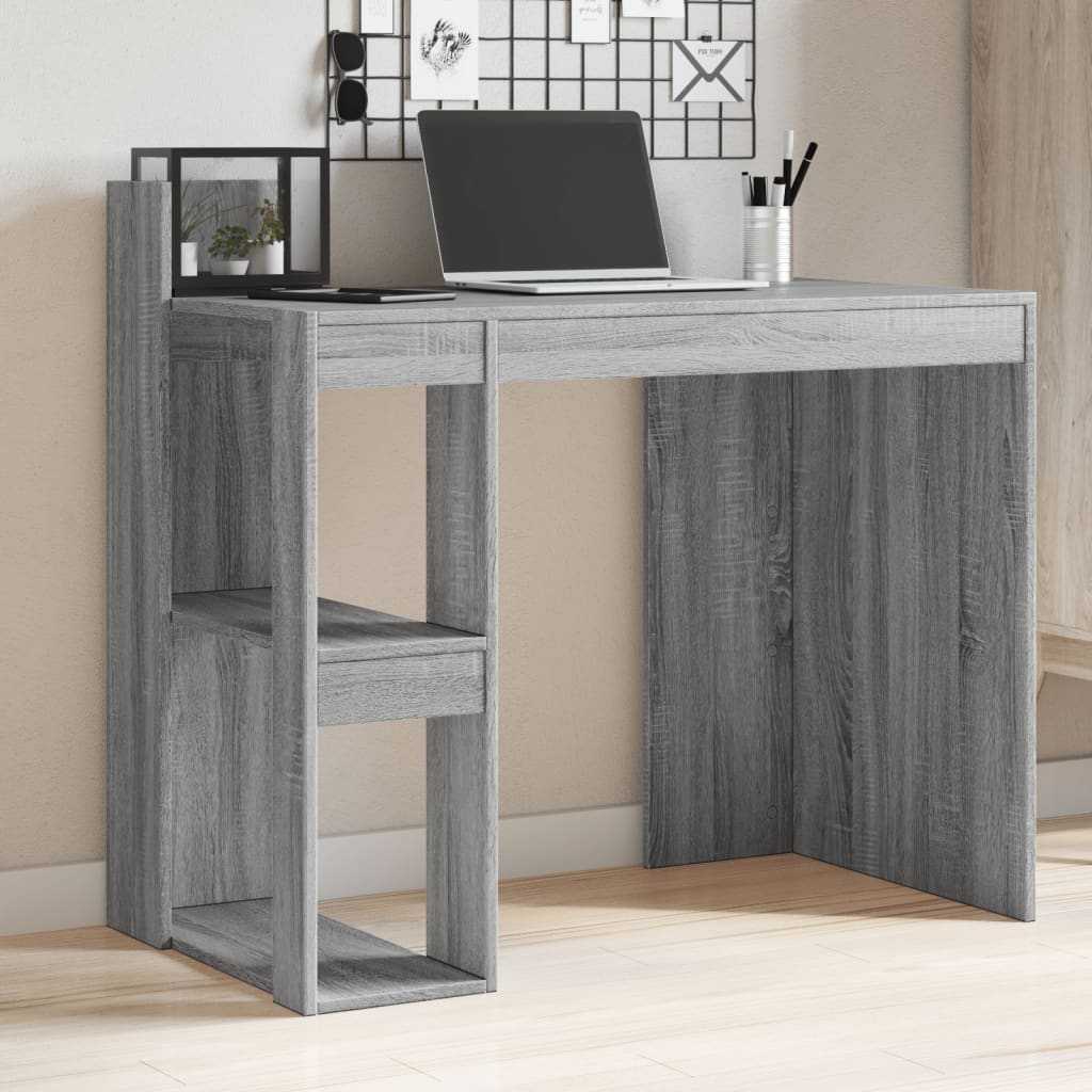 Schreibtisch Grau Sonoma 103,5×56,5×94 cm Holzwerkstoff