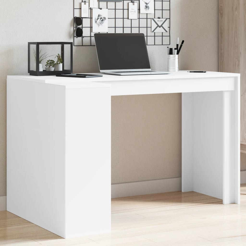 Schreibtisch Weiß 123,5×73,5×75 cm Holzwerkstoff