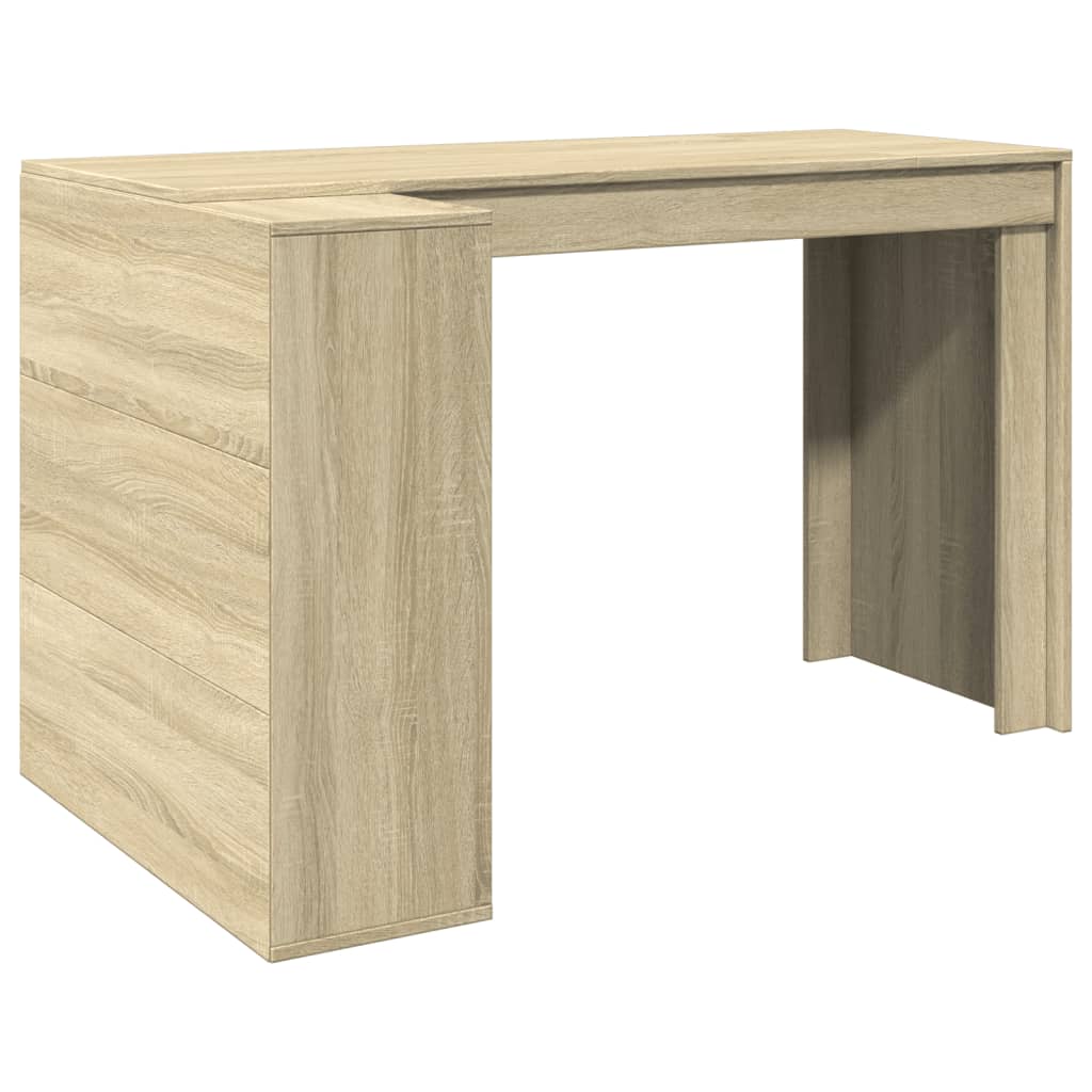 vidaXL Psací stůl dub sonoma 123,5 x 73,5 x 75 cm kompozitní dřevo