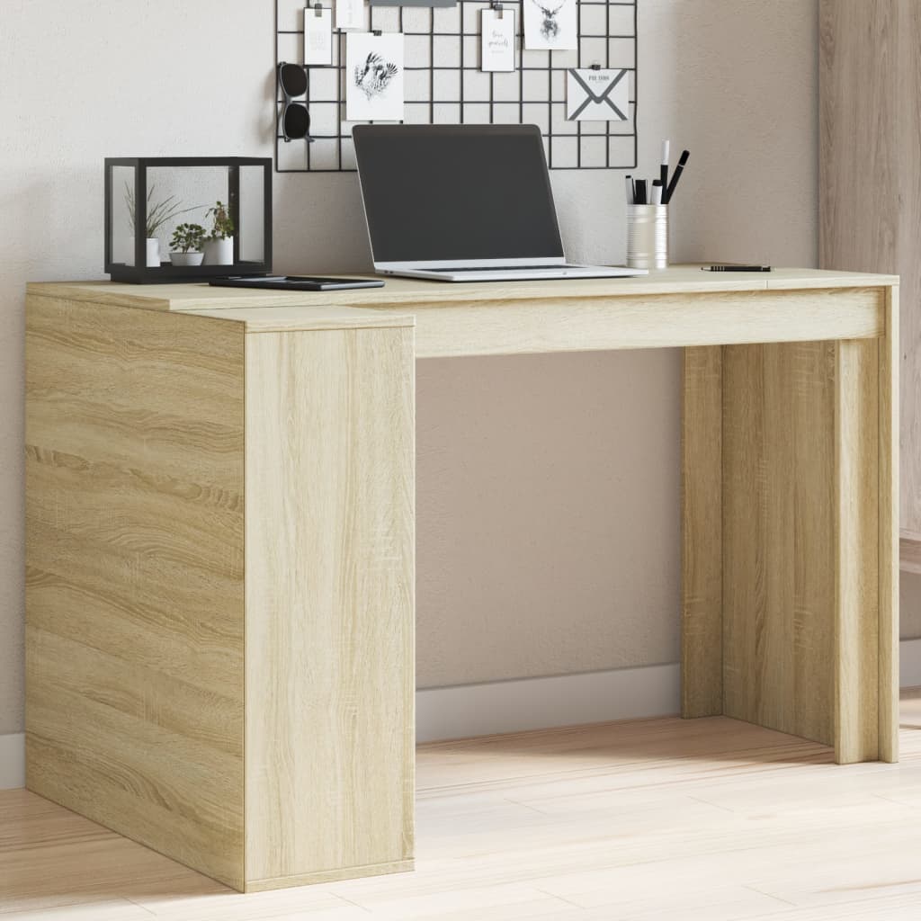 Schreibtisch Sonoma-Eiche 123,5×73,5×75 cm Holzwerkstoff