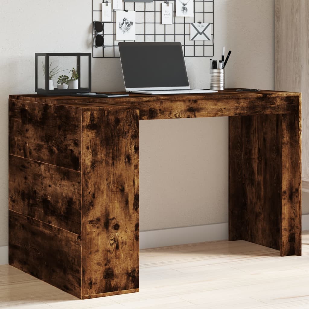 vidaXL Schreibtisch Räuchereiche 123,5x73,5x75 cm Holzwerkstoff