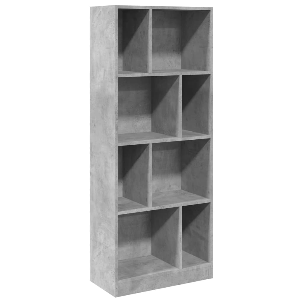 vidaXL Knihovna betonově šedá 57 x 28,5 x 141 cm kompozitní dřevo