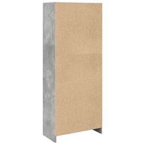 Knihovna betonově šedá 57 x 28,5 x 141 cm kompozitní dřevo - obrázek 6