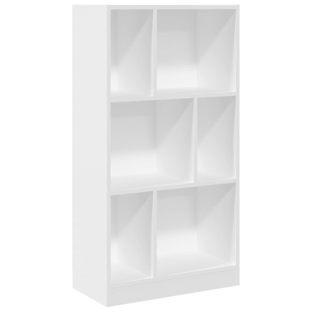 vidaXL Knihovna bílá 57 x 28,5 x 107,5 cm kompozitní dřevo