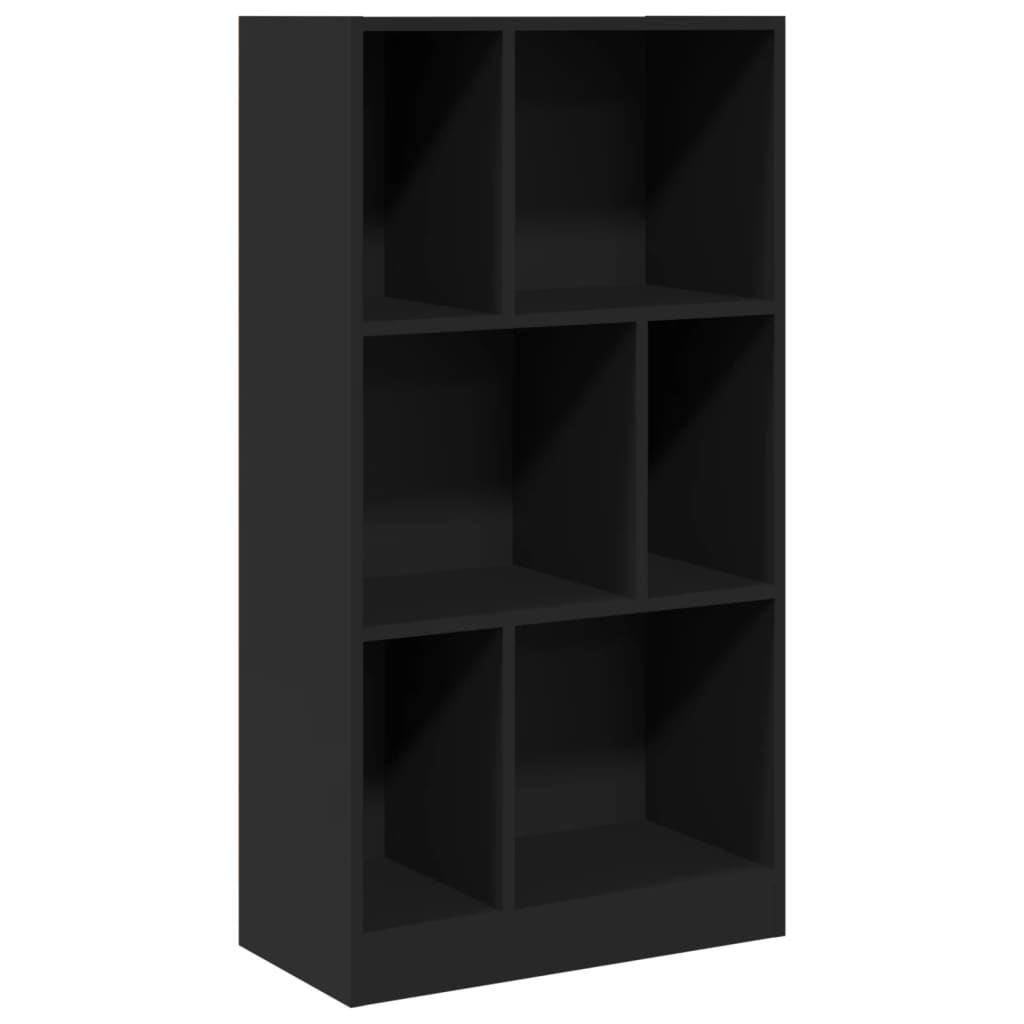 vidaXL Knihovna černá 57 x 28,5 x 107,5 cm kompozitní dřevo