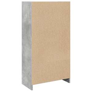 Knihovna betonově šedá 57 x 28,5 x 107,5 cm kompozitní dřevo - obrázek 6
