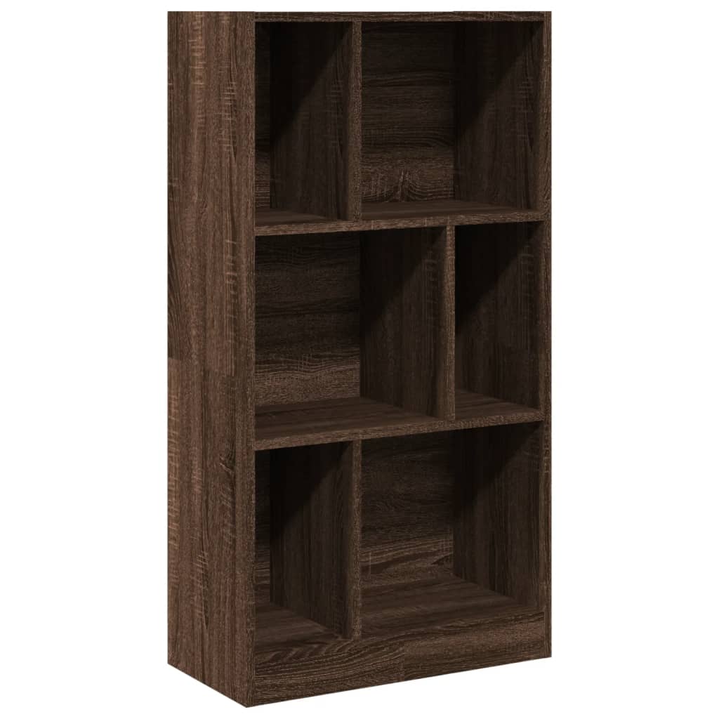 vidaXL Knihovna hnědý dub 57 x 28,5 x 107,5 cm kompozitní dřevo