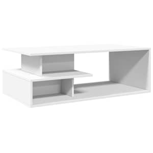 Konferenční stolek bílý 102 x 55 x 35 cm kompozitní dřevo - obrázek 6