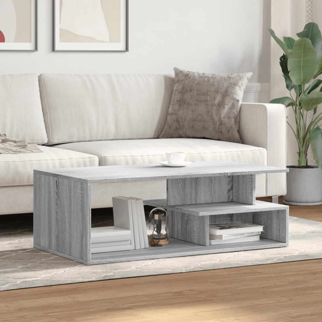 Thumbnail - vidaXL Couchtisch Grau Sonoma 102x55x35 cm Holzwerkstoff
