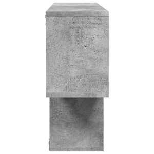 Nástěnná police betonově šedá 100 x 20 x 53 cm kompozitní dřevo - obrázek 5