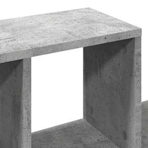 Nástěnná police betonově šedá 100 x 20 x 53 cm kompozitní dřevo - obrázek 7