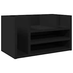 Stolní organizér černý 44,5 x 24 x 25 cm kompozitní dřevo - obrázek 2