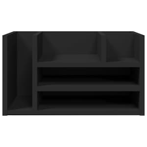 Stolní organizér černý 44,5 x 24 x 25 cm kompozitní dřevo - obrázek 4