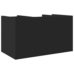 Stolní organizér černý 44,5 x 24 x 25 cm kompozitní dřevo - obrázek 6
