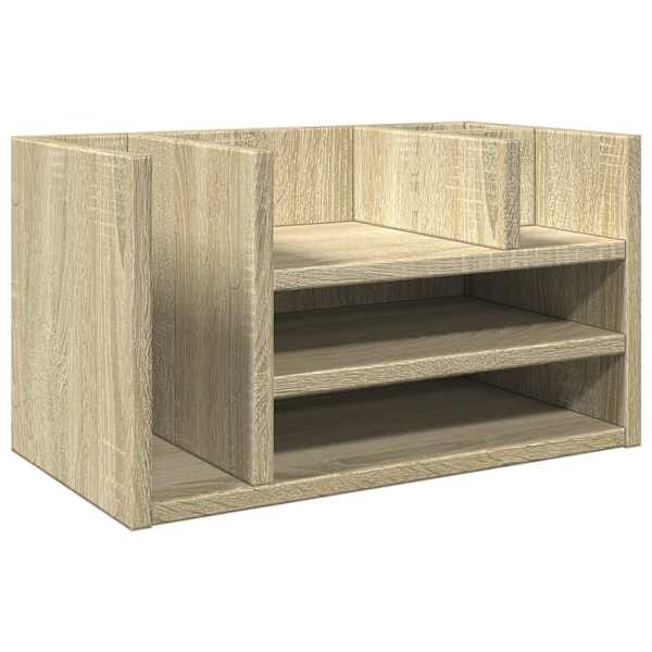 vidaXL kirjutuslaua korrastaja, Sonoma tamm, 44,5x24x25 cm, tehispuit
