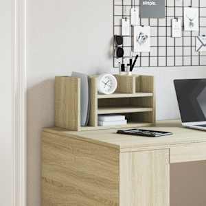 Stolní organizér dub sonoma 44,5 x 24 x 25 cm kompozitní dřevo - obrázek 3