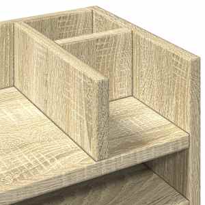 Stolní organizér dub sonoma 44,5 x 24 x 25 cm kompozitní dřevo - obrázek 7