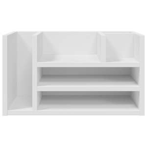 Stolní organizér betonově šedý 44,5x24x25 cm kompozitní dřevo - obrázek 4