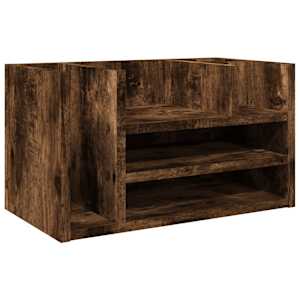 vidaXL kirjutuslaua korrastaja, suitsutamm, 44,5x24x25 cm, tehispuit
