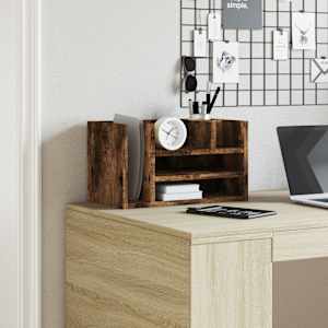 Stolní organizér kouřový dub 44,5 x 24 x 25 cm kompozitní dřevo - obrázek 3