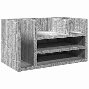 Stolní organizér šedý sonoma 44,5 x 24 x 25 cm kompozitní dřevo - obrázek 2