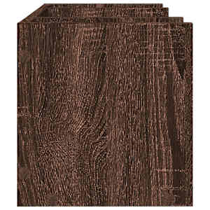 Stolní organizér hnědý dub 44,5 x 24 x 25 cm kompozitní dřevo - obrázek 5