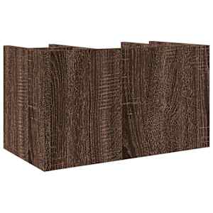 Stolní organizér hnědý dub 44,5 x 24 x 25 cm kompozitní dřevo - obrázek 6