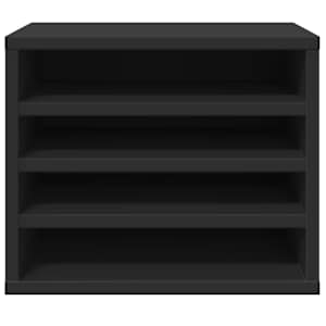 Stolní organizér černý 36 x 26 x 29,5 cm kompozitní dřevo - obrázek 4