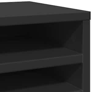 Stolní organizér černý 36 x 26 x 29,5 cm kompozitní dřevo - obrázek 7